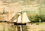 Winslow Homer Gloucester Schooners and Sloop oil painting artist